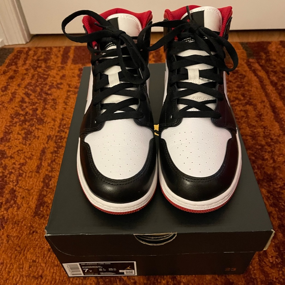 Jordan Kids Sneakers in Black, White, and Red
